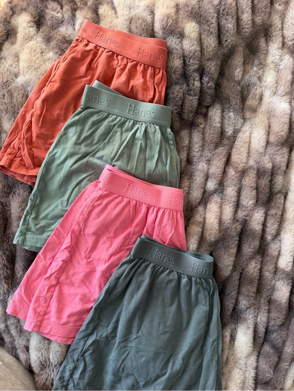 Hanes Women’s Lounge Shorts - Coral, Olive, Pink, Charcoal